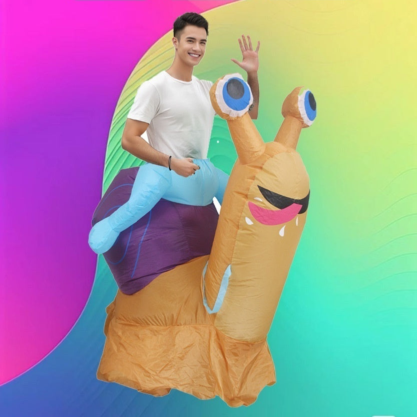 Halloween Dress Up Riding Snail Inflatable | Magic Stories