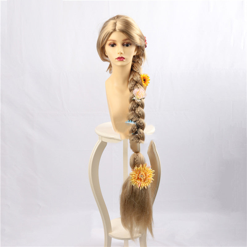 Women's Fashion Simple Cosplay Wig Headgear — back view