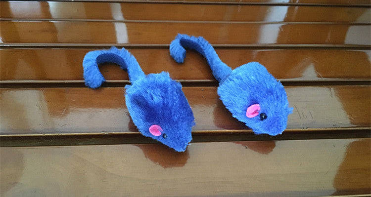 Fake mouse plush — back view