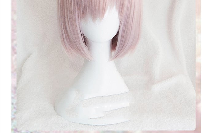 Fate Grand Order shield girl school girl cosplay wig — detail