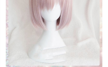 Fate Grand Order shield girl school girl cosplay wig — detail