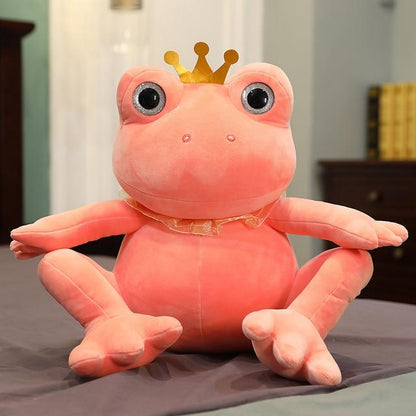 Cute soft frog doll cute plush toy — back view