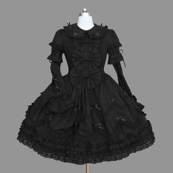 Female Gothic Sleeve Lapel Dress | Magic Stories