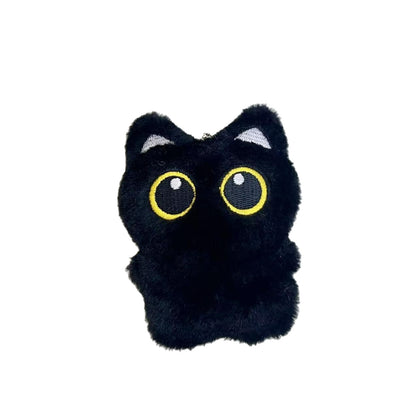 Cartoon Big Eye Black Cat Doll Plush | Magic Stories