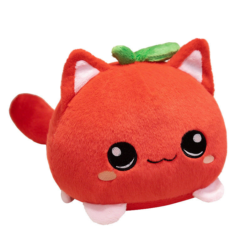 Plush Toy Strawberry Cat Doll — side view