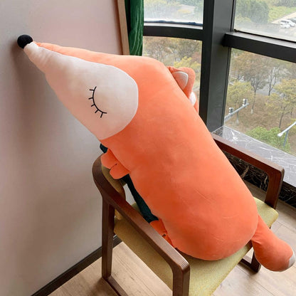 Fox large plush toy — back view
