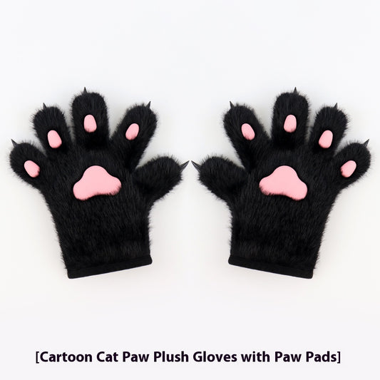 Handmade Cat's Paw Gloves Plush Meat Pad Cat Palm Props