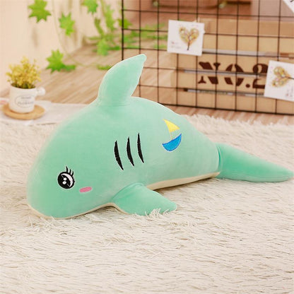 Feather Soft Body Shark Shape Doll Pillow — packaging