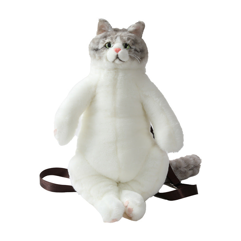 Large Capacity Plush Doll Backpack — back view