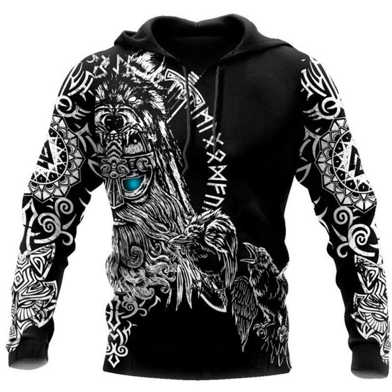 Viking Tattoo Anime Game Sweater — side view