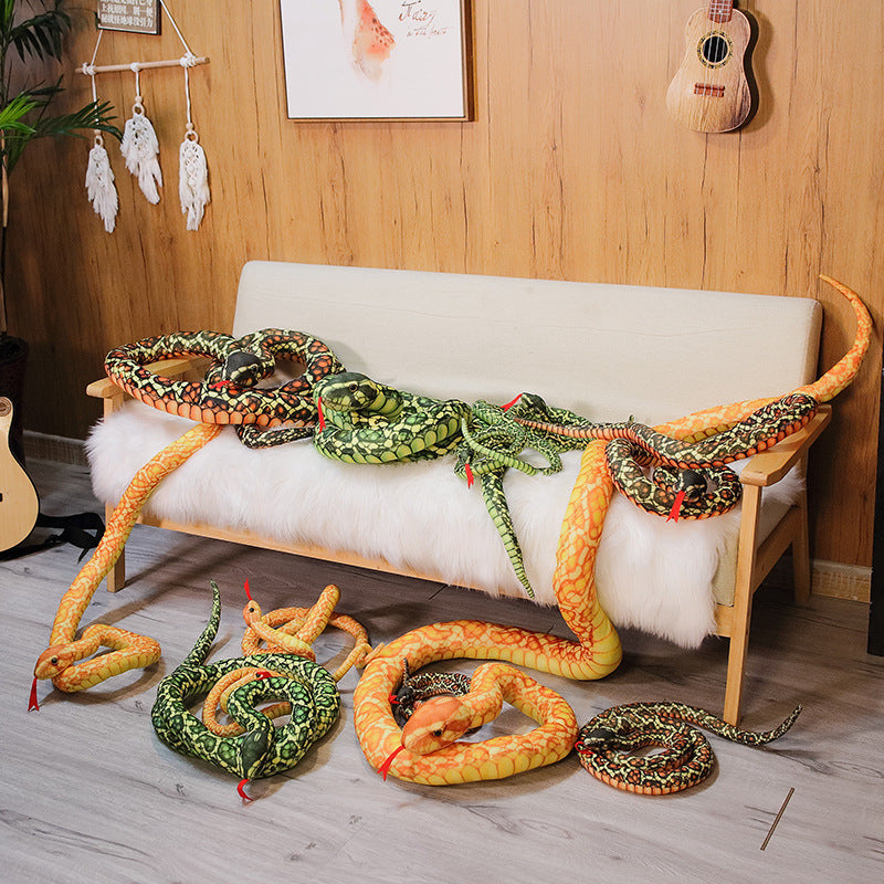 Cartoon Big Snake Plush Toy Large Snake Doll | Magic Stories