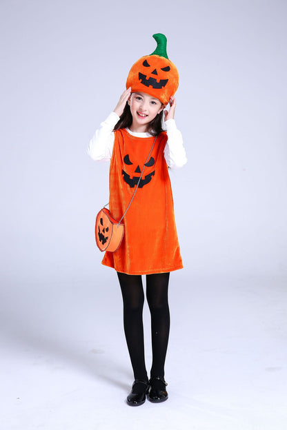 Children's Halloween costume girls pumpkin | Magic Stories