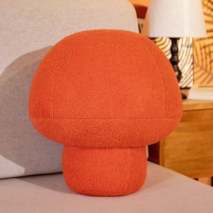 Mushroom Pillow Soft Plush Cute Net Red Sofa Cushion Bedroom Home — side view