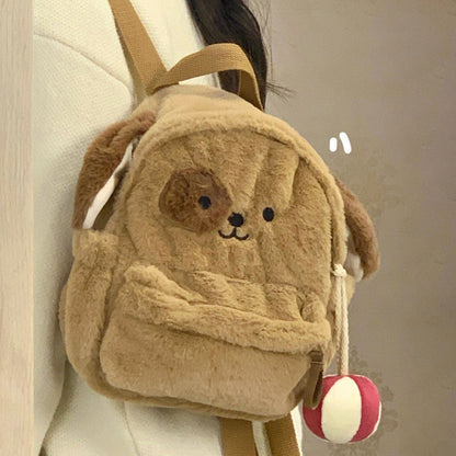 Cartoon Plush Puppy Backpack | Magic Stories