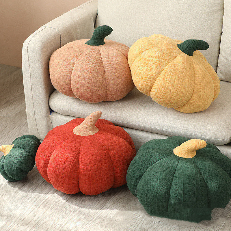 Pumpkin Round Silk Plush Pillow | Magic Stories