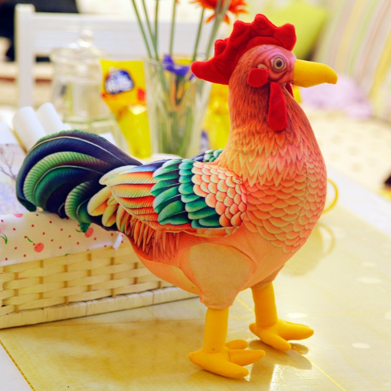 3D Simulation Big Rooster Plush Toy Doll | Magic Stories