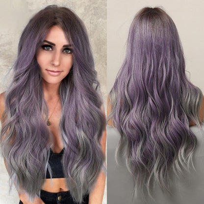 Halloween Mid-point Curly Purple Mixed Color | Magic Stories