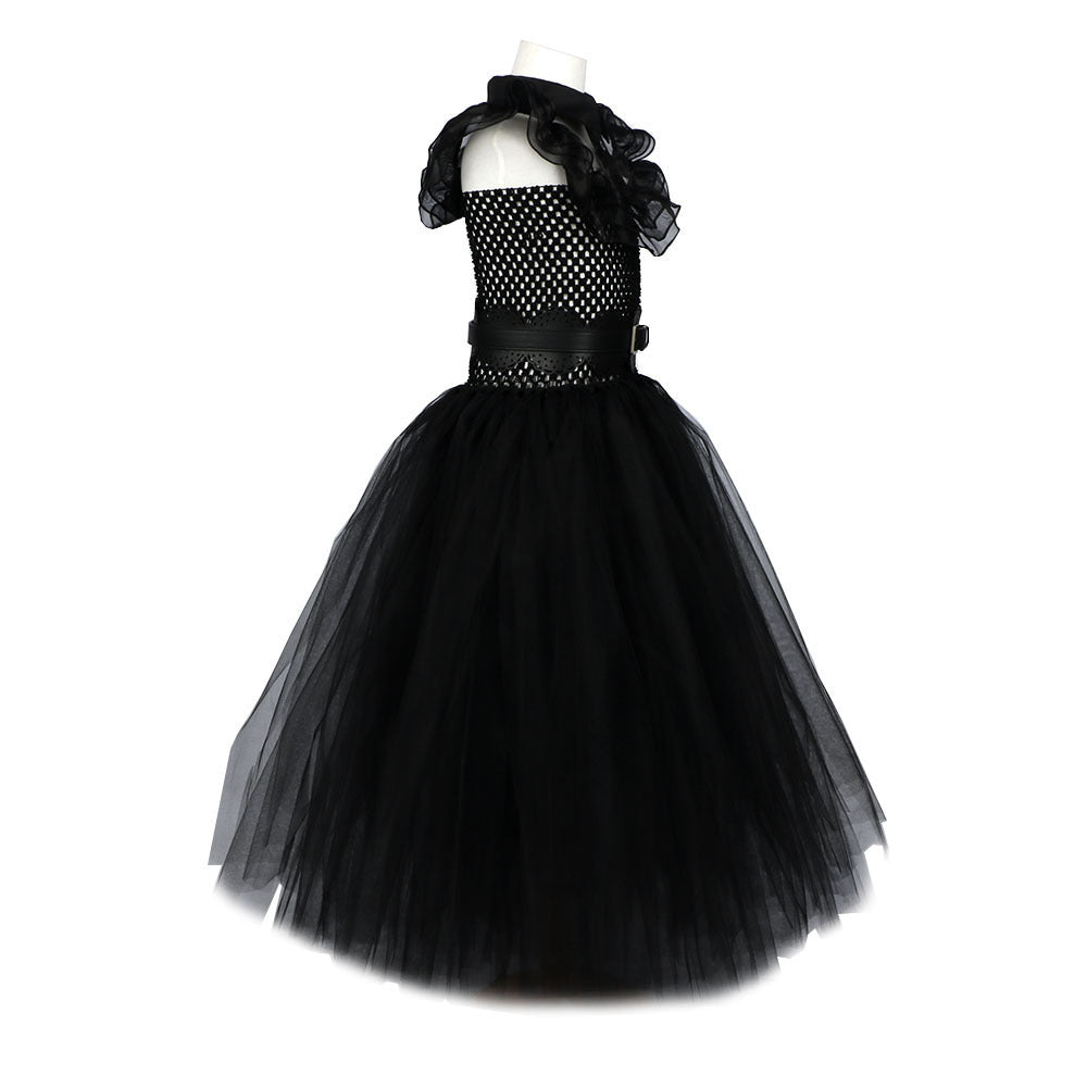 Girls' Mesh Dress Halloween Cosplay Costume — scale reference