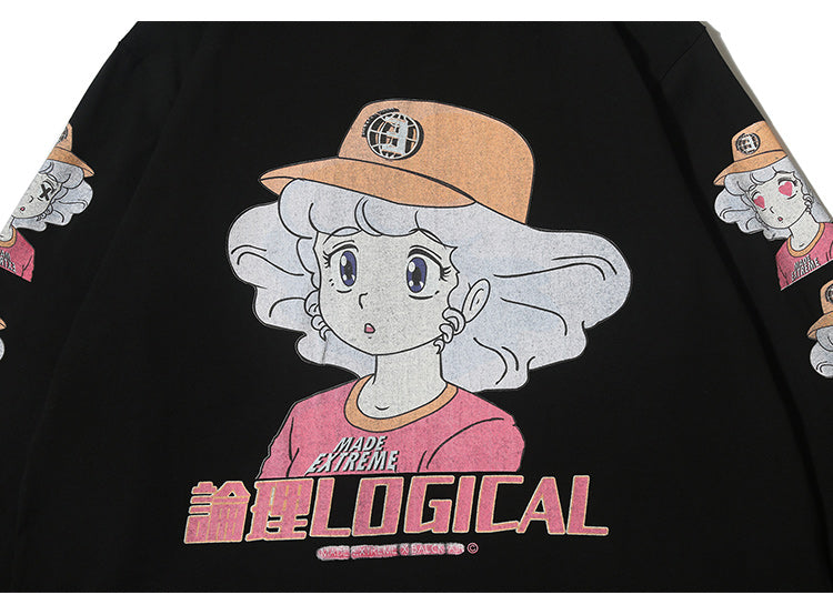 Anime character girl printed T-shirt | Magic Stories