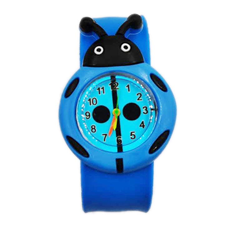 Cartoon Anime Child Racket Silicone Toy Watch — back view