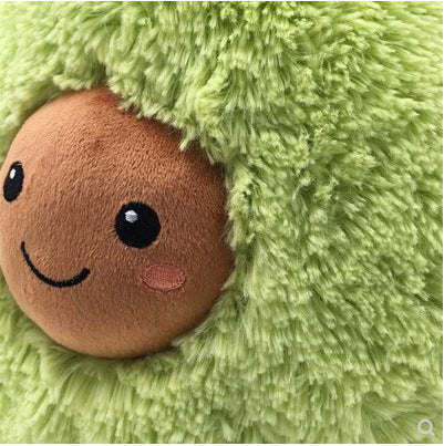 Toy plush avocado plant plush toy doll pillow — side view