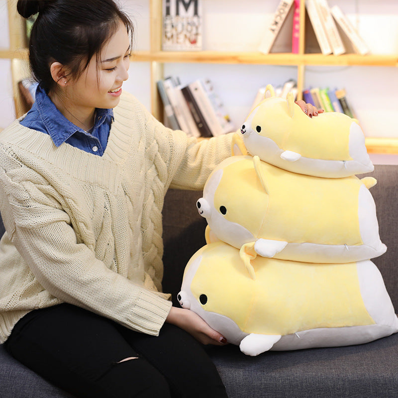 Cute Corgi Dog Plush Toy Stuffed Soft Animal Cartoon Pillow Lovely Christmas Gift for Kids Kawaii Valentine Present — detail