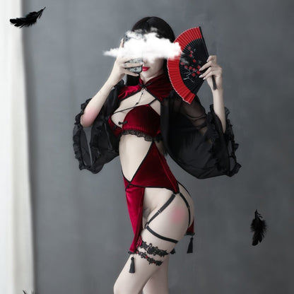 Cheongsam witch costume — back view