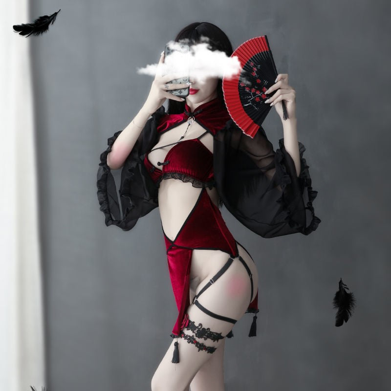 Cheongsam witch costume — back view