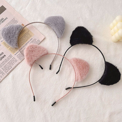 Plush Cat Ear Headband Hairpin For Hair | Magic Stories