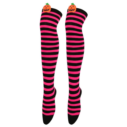 Cartoon Devil Over Knee Socks Women | Magic Stories