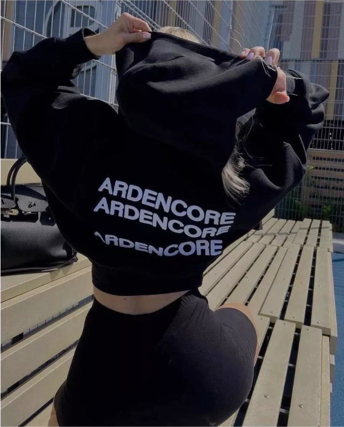Harajuku Oversized Cropped Letter Print | Magic Stories