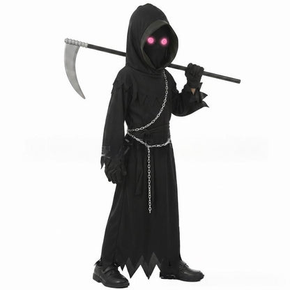 Red-Eyed Glowing Grim Reaper Costume | Magic Stories