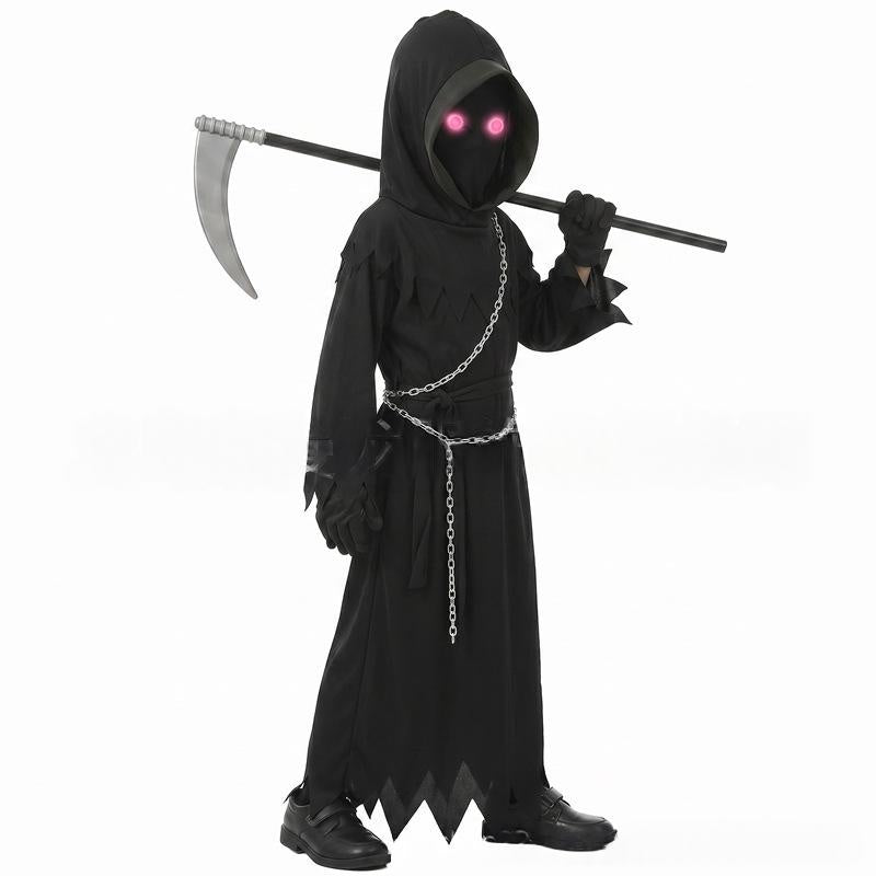Red-Eyed Glowing Grim Reaper Costume | Magic Stories