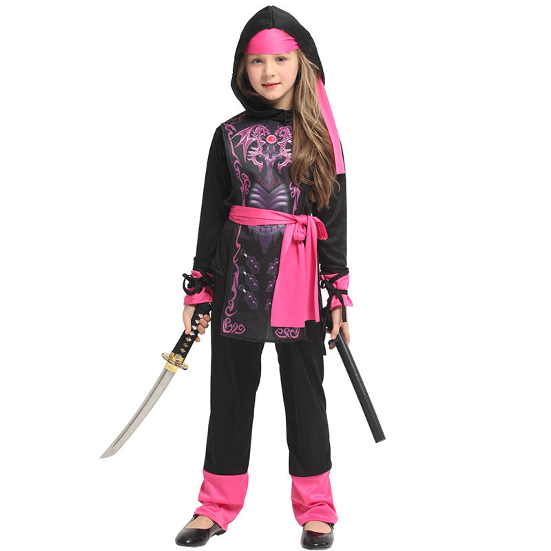 Halloween Cosplay Costume Children's Samurai Costume — packaging