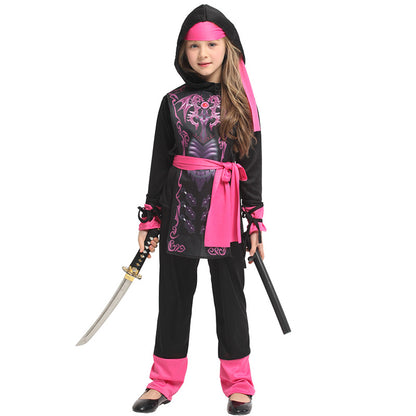 Halloween Cosplay Costume Children's Samurai Costume — packaging