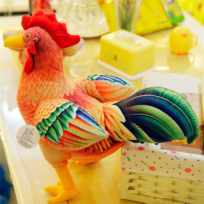 3D Simulation Big Rooster Plush Toy Doll | Magic Stories