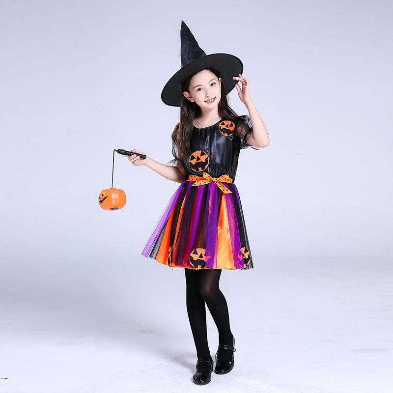 Children's Halloween costume girls pumpkin | Magic Stories