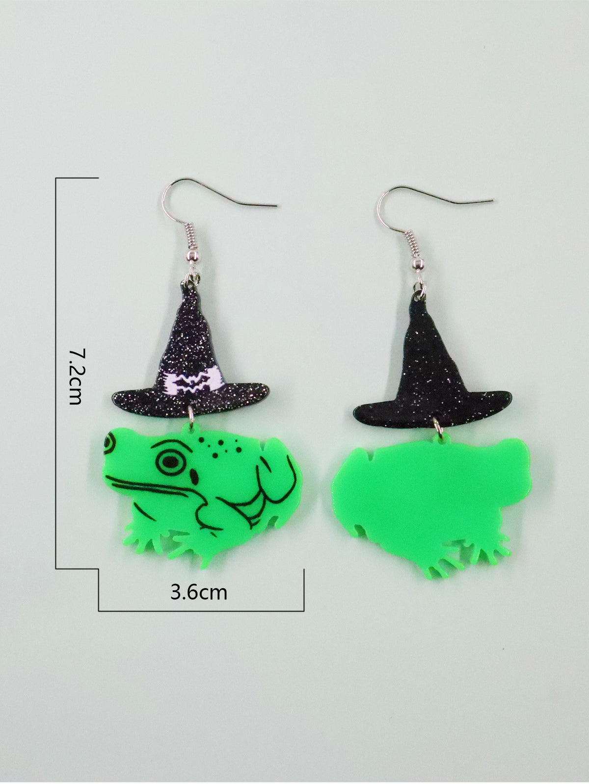 Halloween Acrylic Print Earrings Wizard Hat | Magic Stories