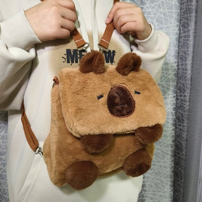 Cartoon Cute Niche Capybara Plush Bag | Magic Stories