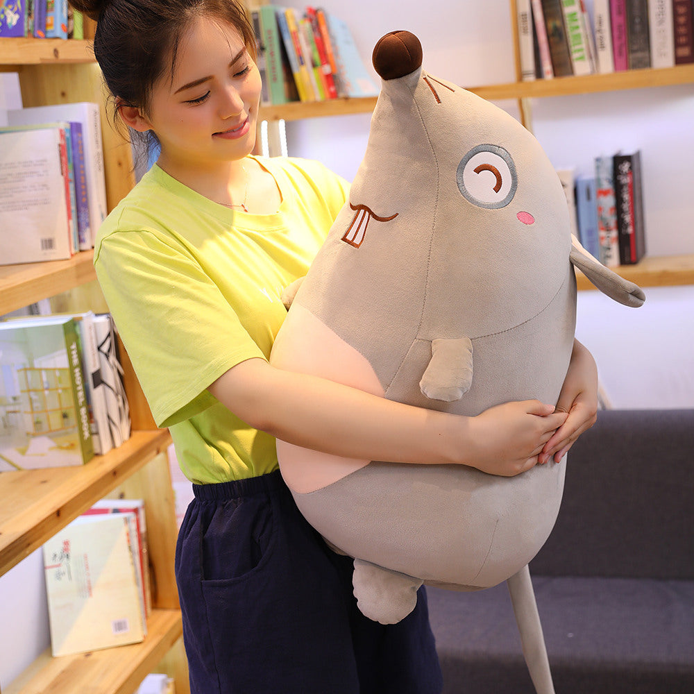 Mouse plush toy — back view
