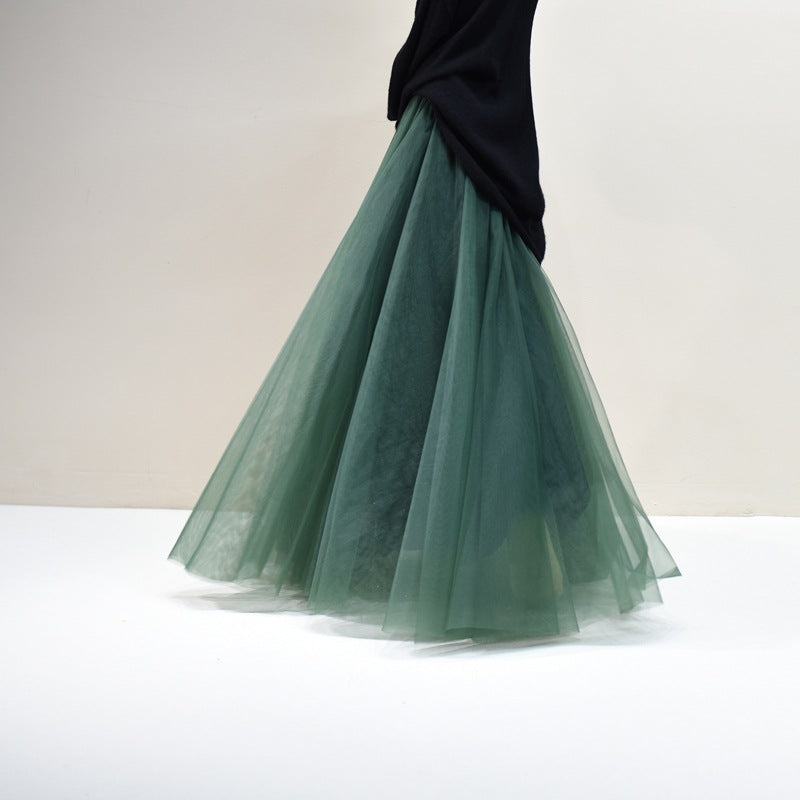 Pleated Skirt Mesh Skirt Women's Fairy Gauze | Magic Stories