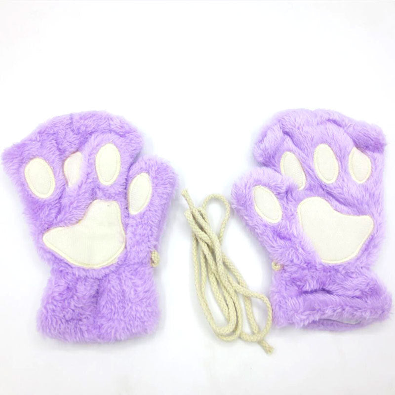 Cat Palm Winter Girls' Halter Plush Half | Magic Stories