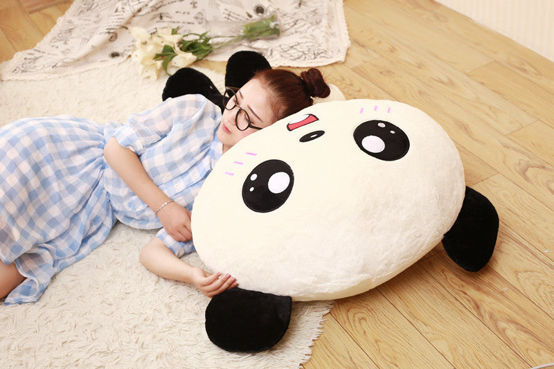 70cm Kawaii Big Head Panda Plush Toys Stuffed Soft Animal Pillow Cute Bear Gift for Children Kids Baby Girls — packaging