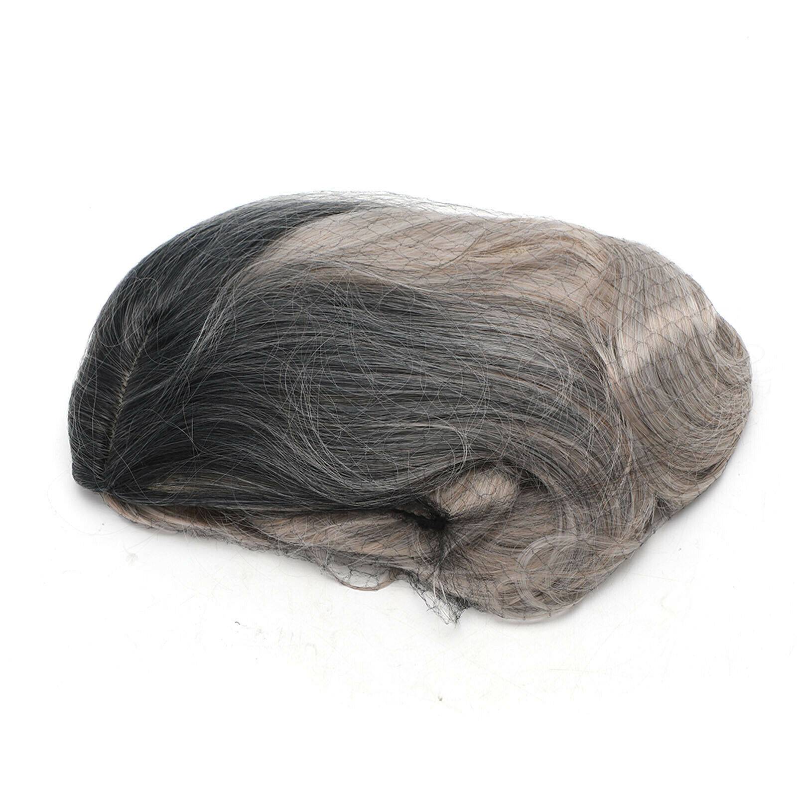 Brown Gold Blonde Long Wavy Wig Synthetic Curly Hair Cosplay Fashion — in use