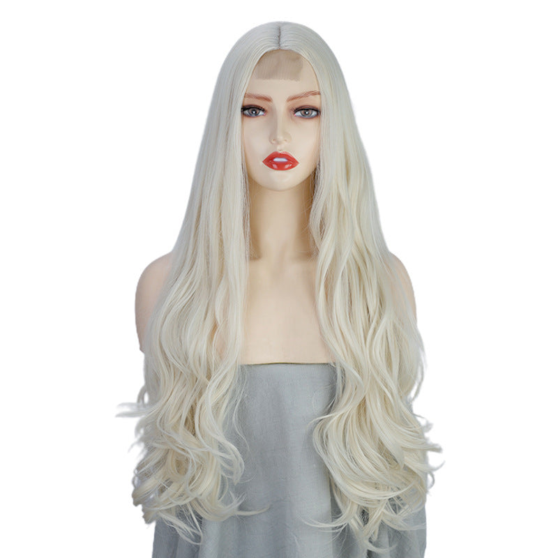 Long Lace Front Wig - Smooth Synthetic Cosplay Hair — side view