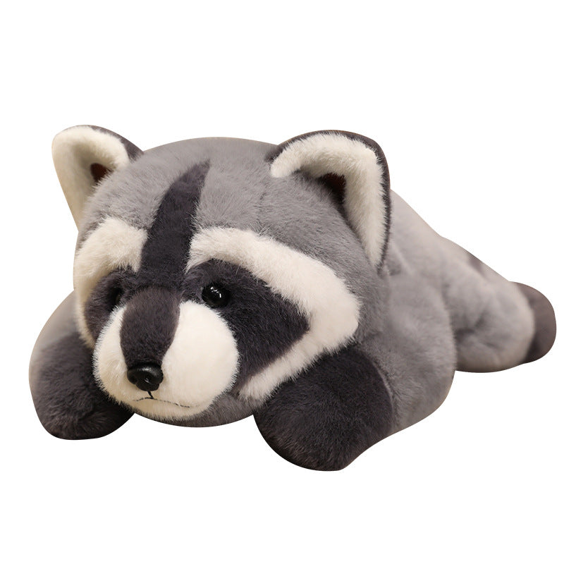 Cute Lying Raccoon Plush Doll | Magic Stories