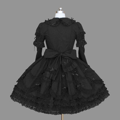 Female Gothic Sleeve Lapel Dress | Magic Stories