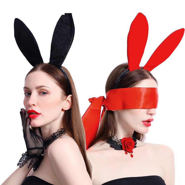 Velvet Rabbit Ears Headband Headband Christmas And Halloween Hair Accessories — packaging