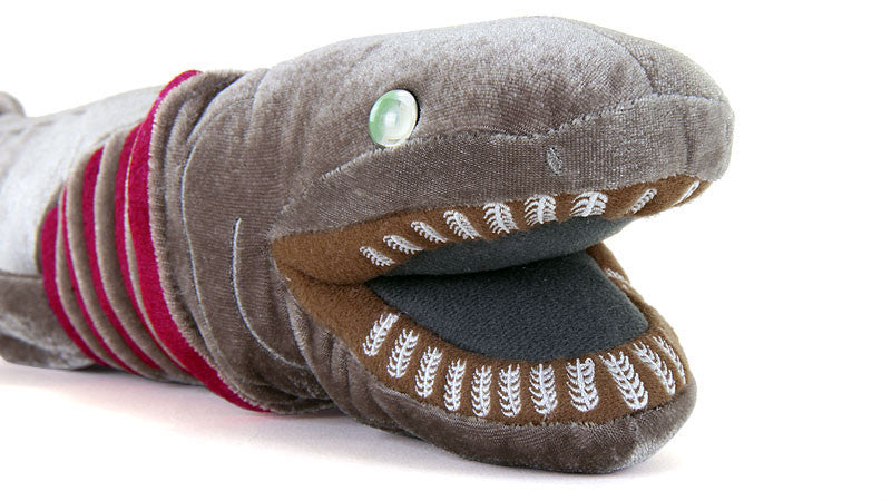 Cute Frilled Shark Doll Animal Plush Toy — back view