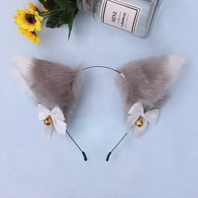 Headdress Props Plush Cat Ears Fox Ears — side view